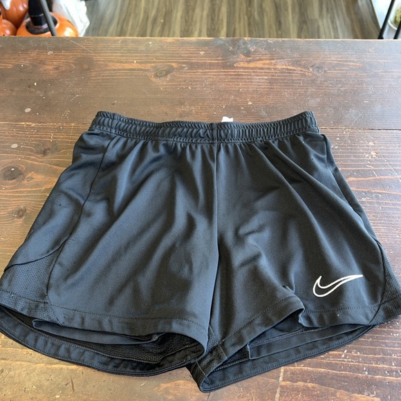 Nike Pants - Nike Dri-FIT Athletic Shorts Women XS Black Embroidered Swoosh Running Lined